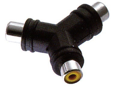 【Y字形狀轉(zhuǎn)換插頭 1RCA蓮花插口轉(zhuǎn)2個(gè)RCA蓮花插口音頻轉(zhuǎn)接頭 鍍鎳】?jī)r(jià)格,廠家,圖片,連接器,常州市格蘭德電子-